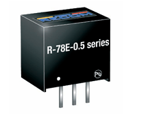 Recom R-78E-0.5系列非隔離式 DC/DC 開(kāi)關(guān)穩(wěn)壓器模塊